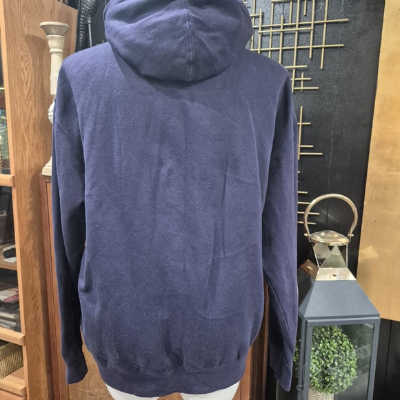 Vintage-Inspired Space Explorer Hoodie - Dark Navy Blue Unisex - Picture 5 of 8